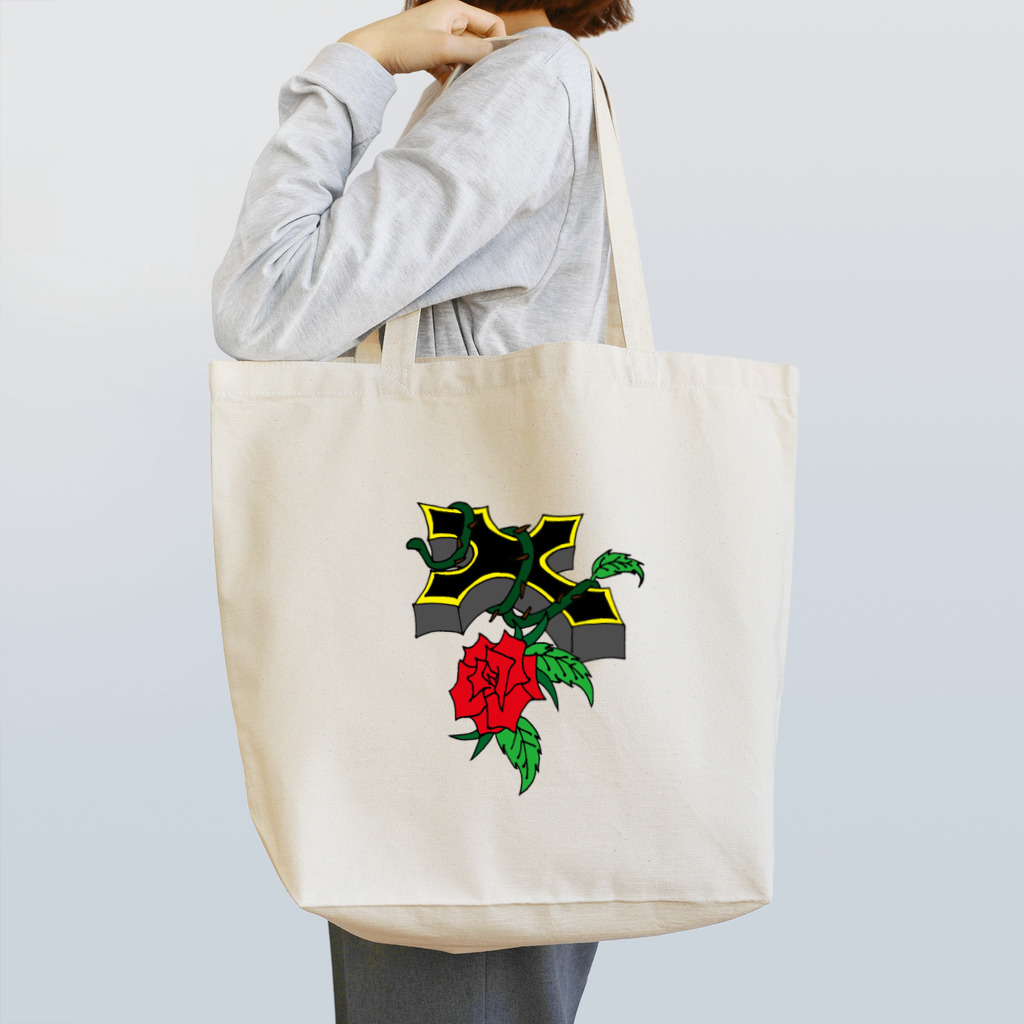 ZERRYの薔薇クロス Tote Bag