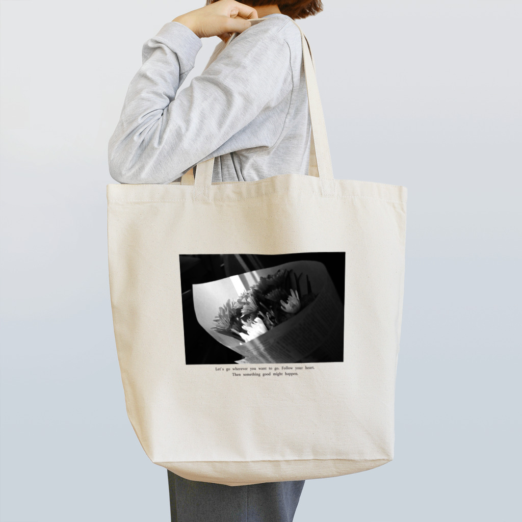 MENTALCLINICのおでかけふらわートート（モノクロ） Tote Bag