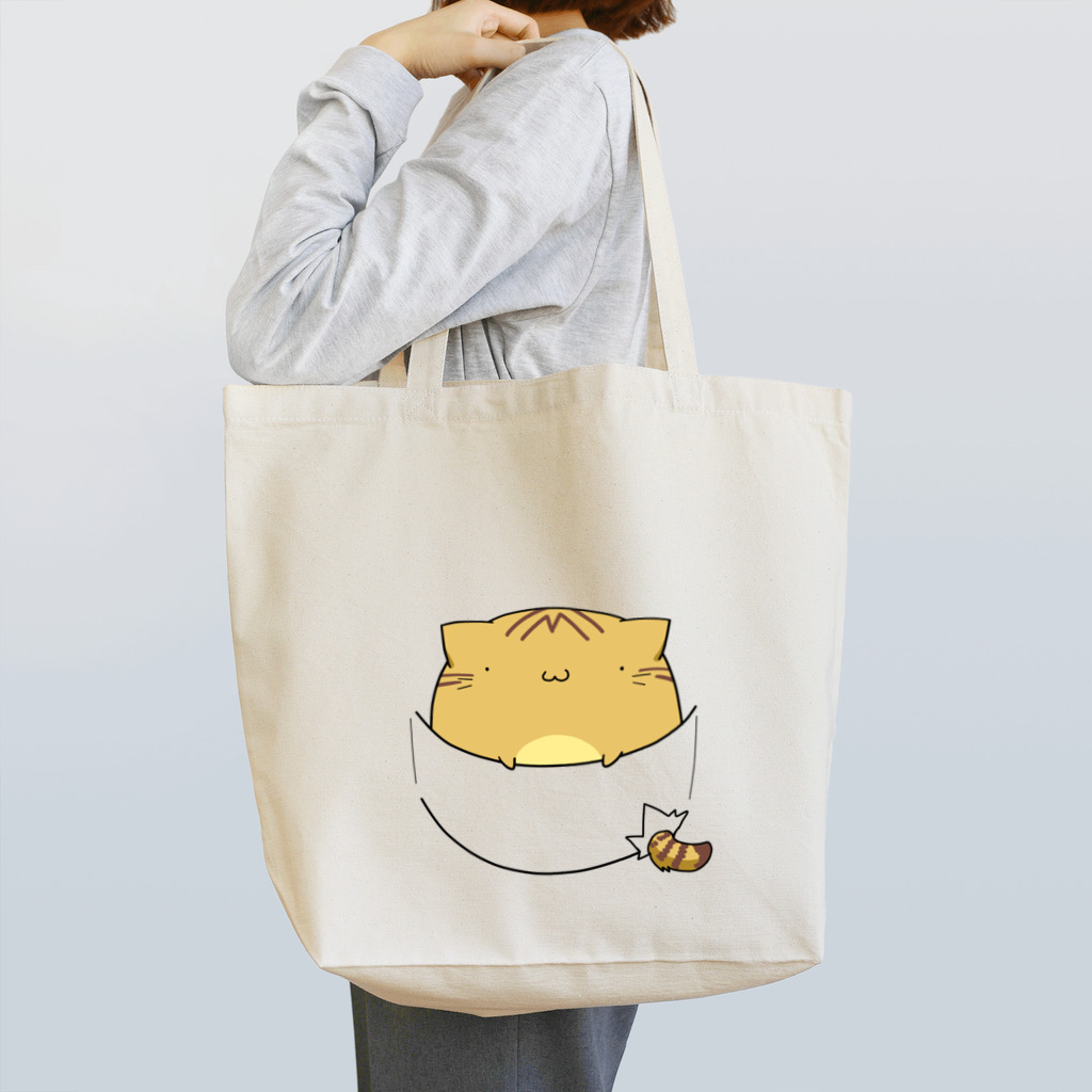 辛口ムースのポケットinちぃねこ Tote Bag