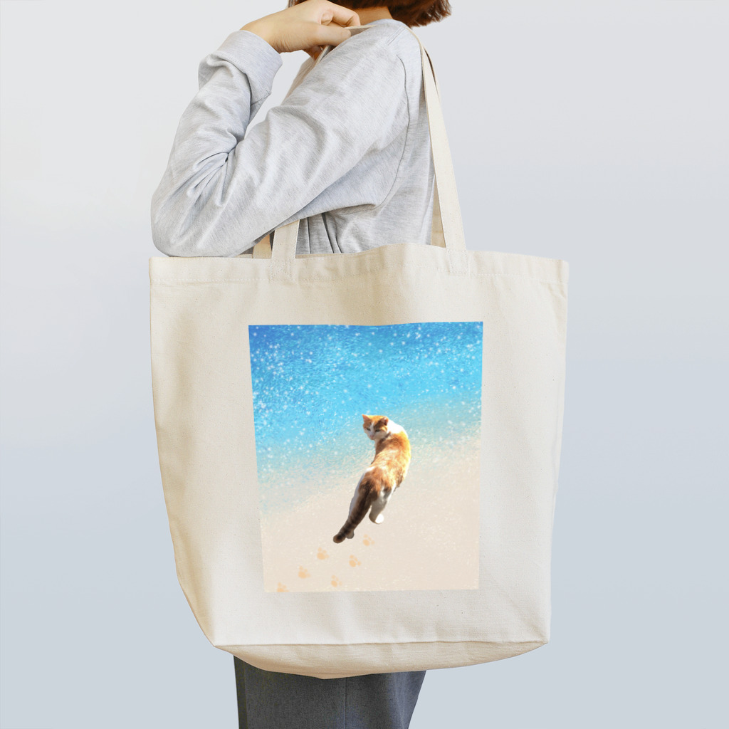 喫茶・シャム猫の野良猫ツナ　旅に出る１ Tote Bag