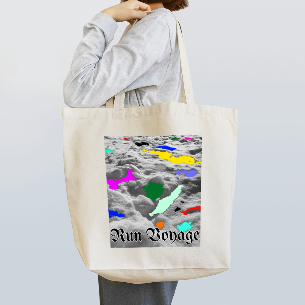 Tシャツ屋  My Wear HOUSeのカラフルな雪原 Tote Bag