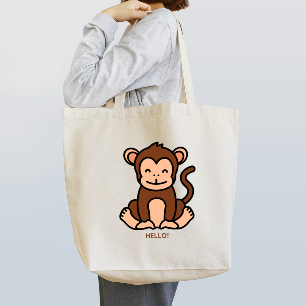 LoveAnimalのHELLO MONKEY Tote Bag