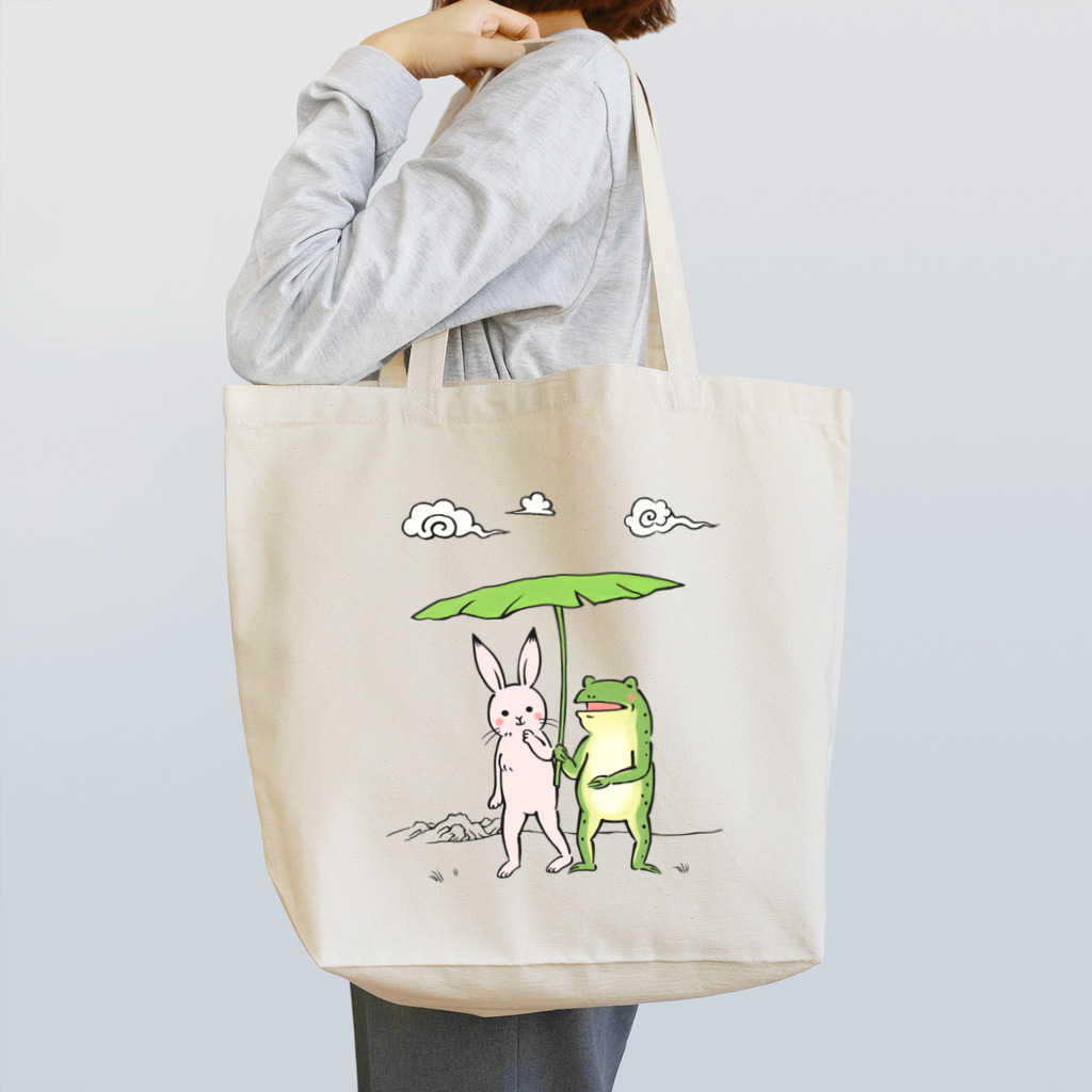 目つきの悪い猫＠いけやけいの鳥獣戯画 Tote Bag