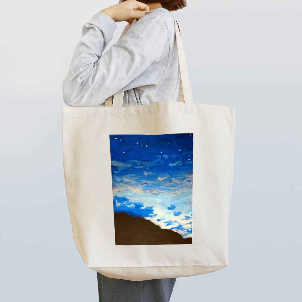 In the Sun storeのクレパス画　夜空 Tote Bag
