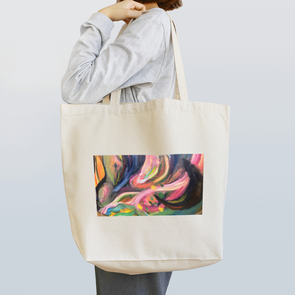 アートセラピストの油絵　水彩ハウスの油絵　無意識の力 トートバッグ