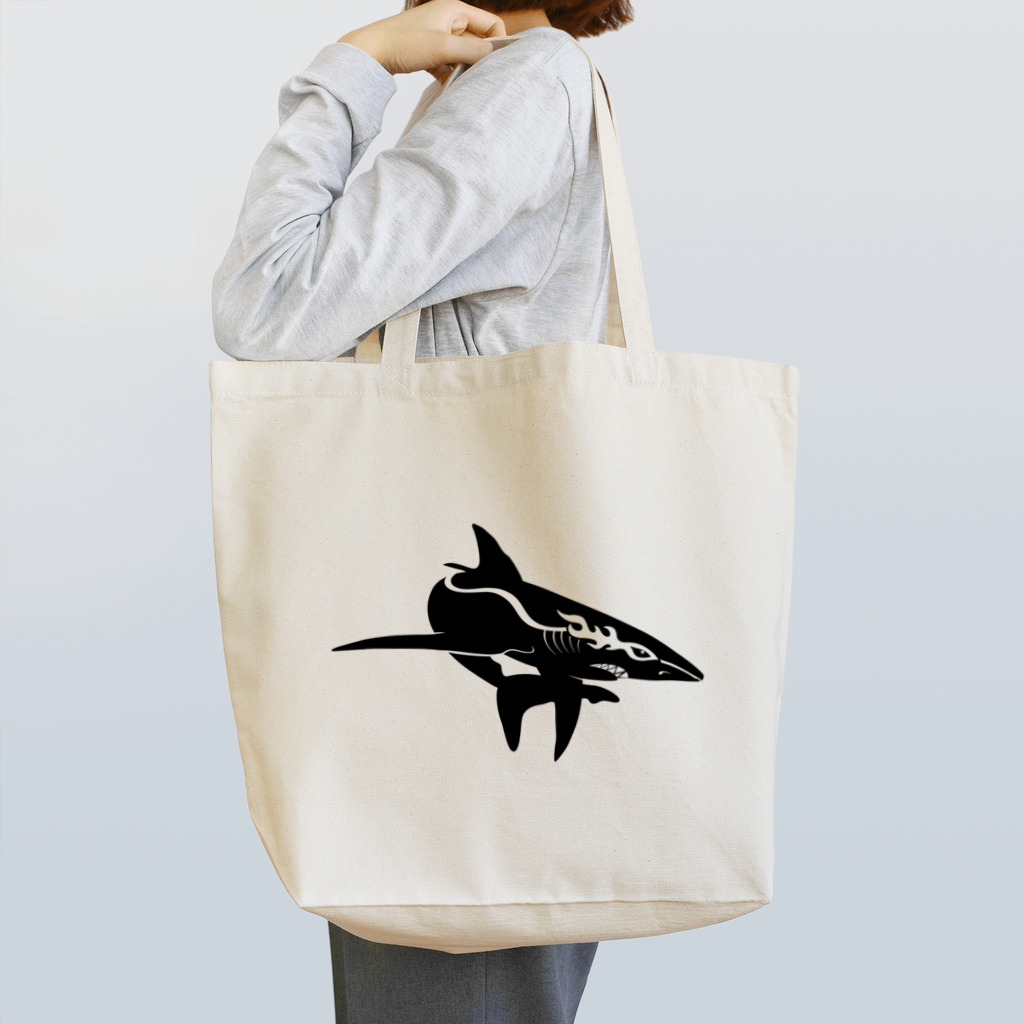 boldandnewのracing shark_No.002_BK Tote Bag