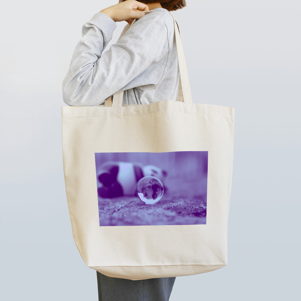 あきぱんぱんのビー玉パンダ(ライトパープル) Tote Bag