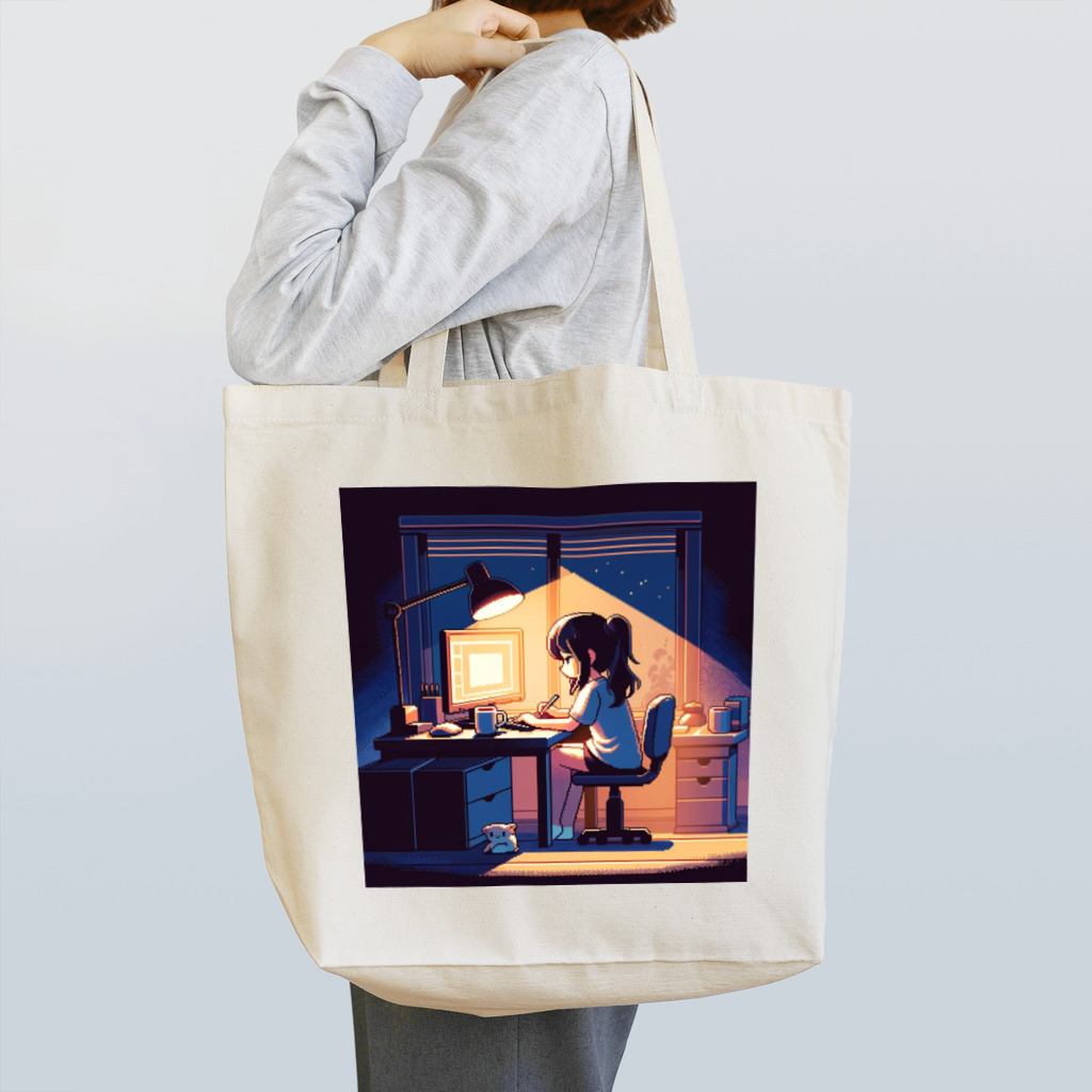 蒲田　次郎のピクセルエモチルガール Tote Bag