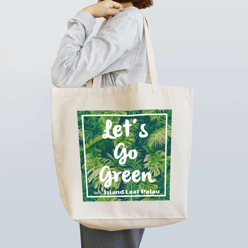 Island Leaf Palau のLet's Go Green with Island Leaf Palau Tote Bag