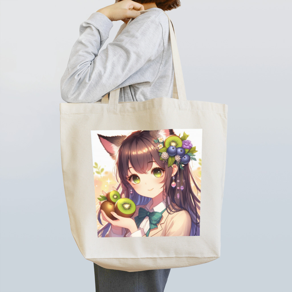 yos-1292583のねこニコばん Tote Bag