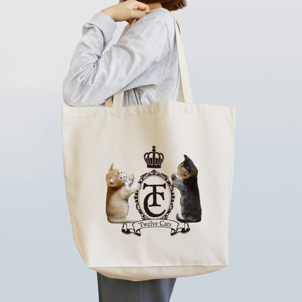 Twelve CatsのエンブレムDX Tote Bag