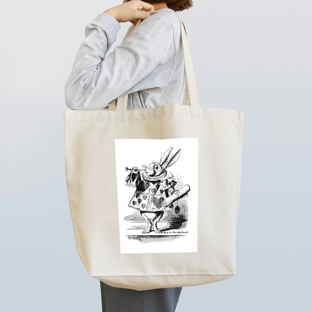 CABINWONDERLANDの時計うさぎ Tote Bag