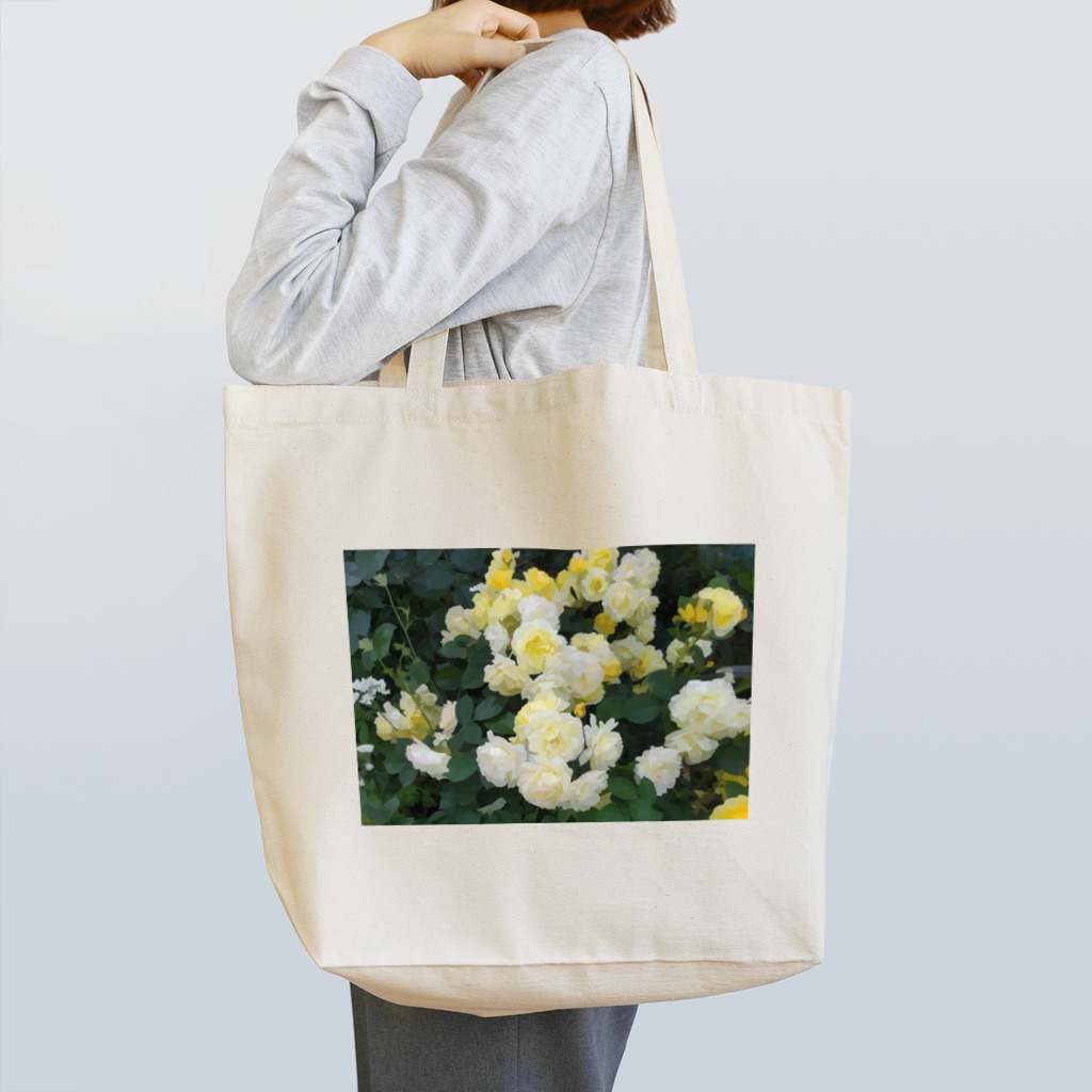 bitpiyoの黄色い薔薇の花 トートバッグ