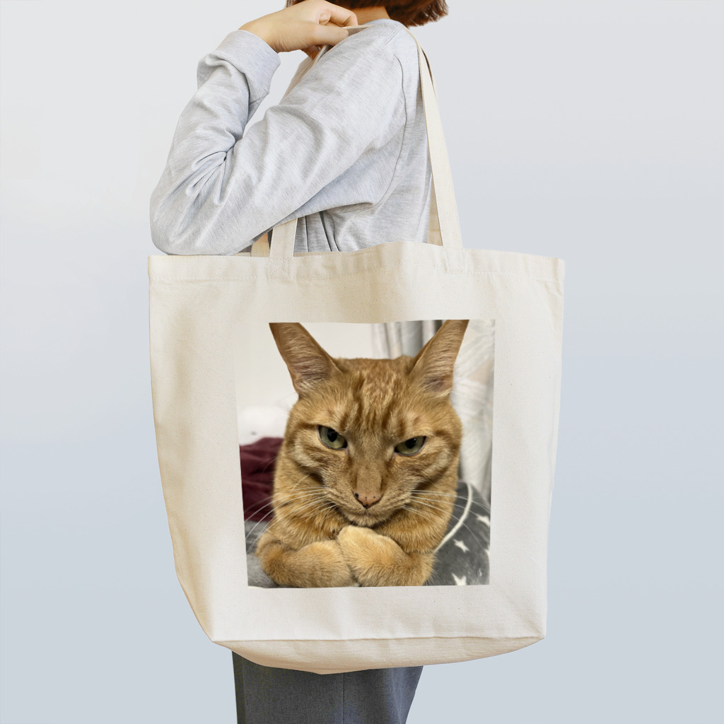 ミシン工房Mayの猫好きのトラくんトートバッグ Tote Bag