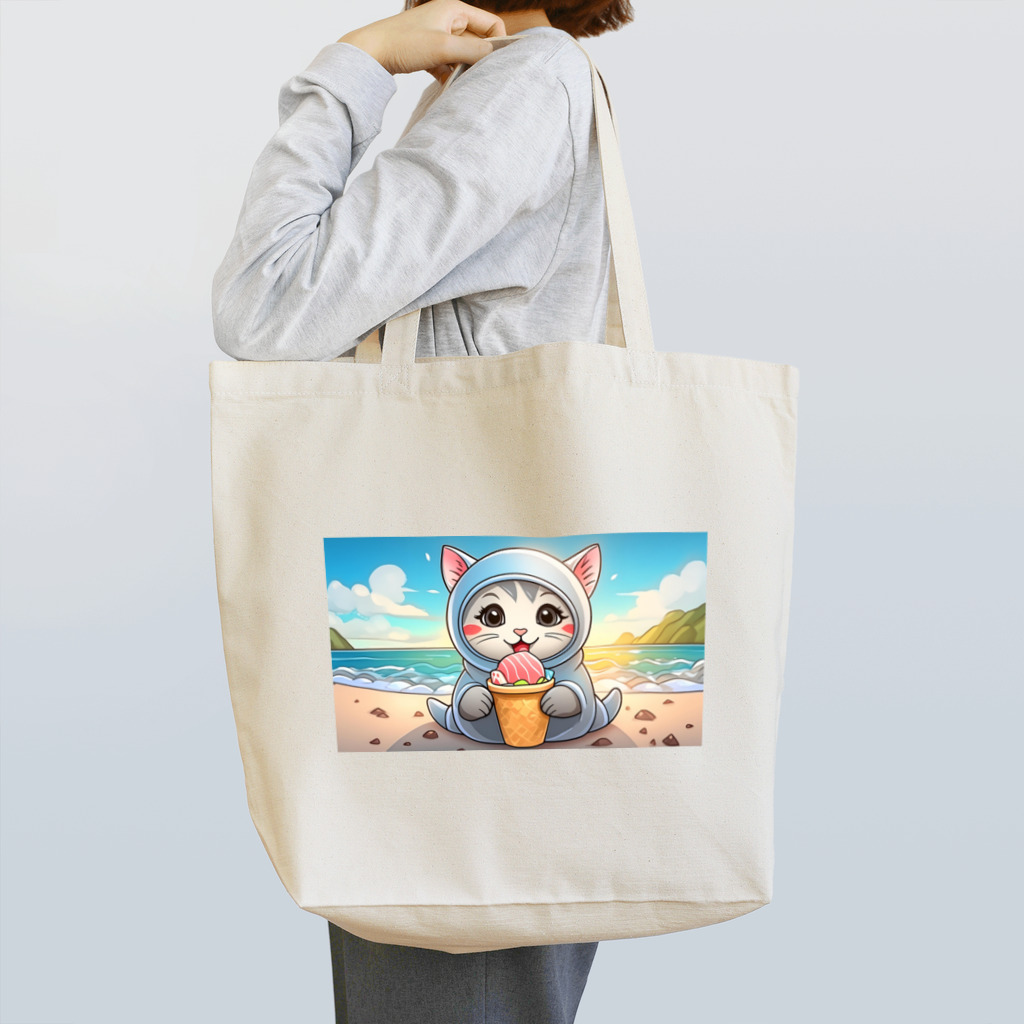 癒しの部屋🐾໒꒱の着ぐるみCat★ Tote Bag