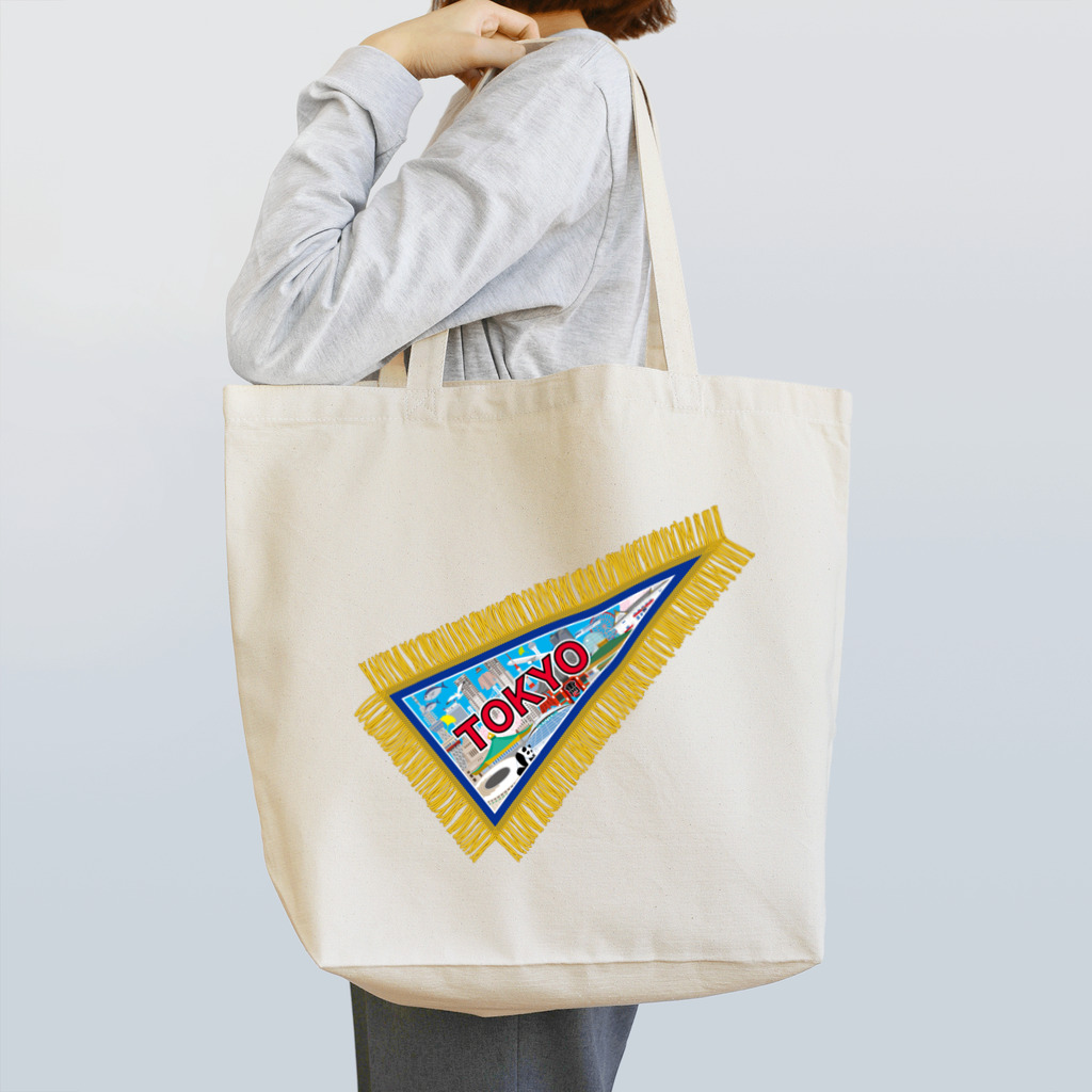 kimchinのTOKYO土産風のペナント Tote Bag