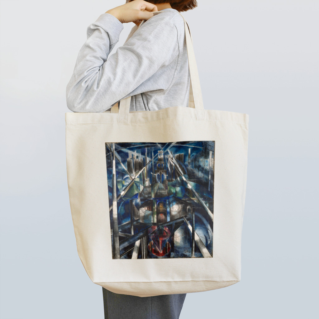 世界の絵画アートグッズのジョセフ・ステラ《ブルックリン橋》 Tote Bag