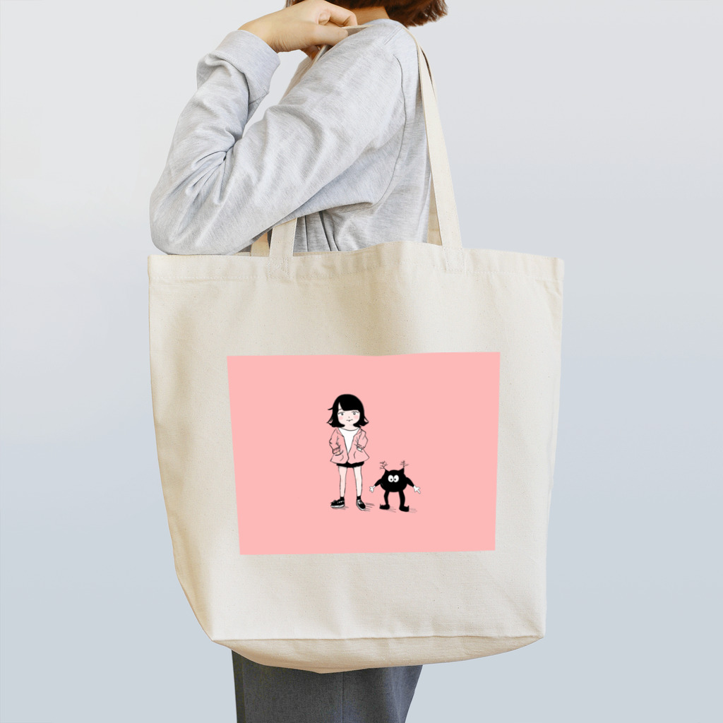 めろんぱんのモンスターと女の子 Tote Bag