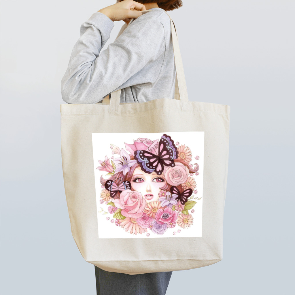 苗村さとみの華胡蝶 Tote Bag