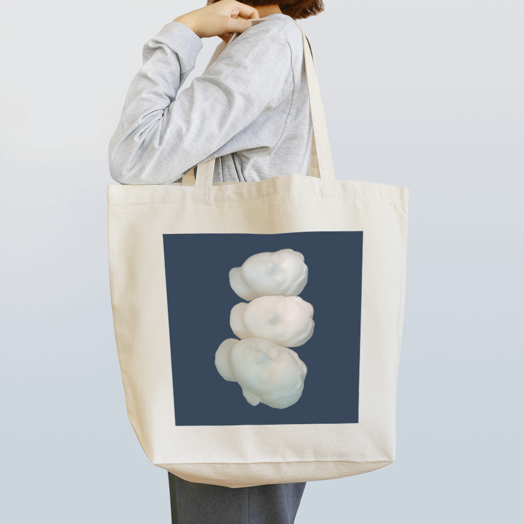 momo sasanoiのwork progress 頭3個 Tote Bag