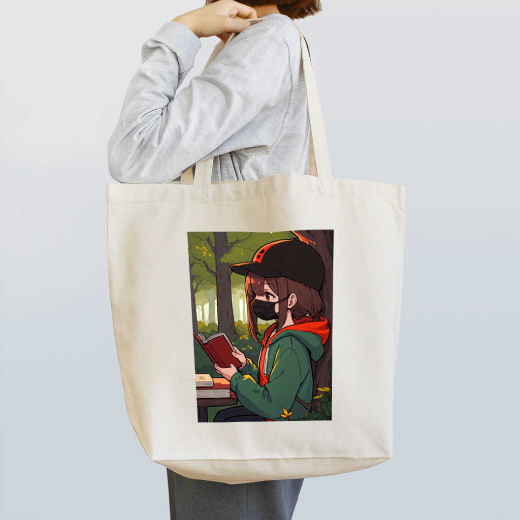 life_is_RPGの森の中の読書タイム Tote Bag