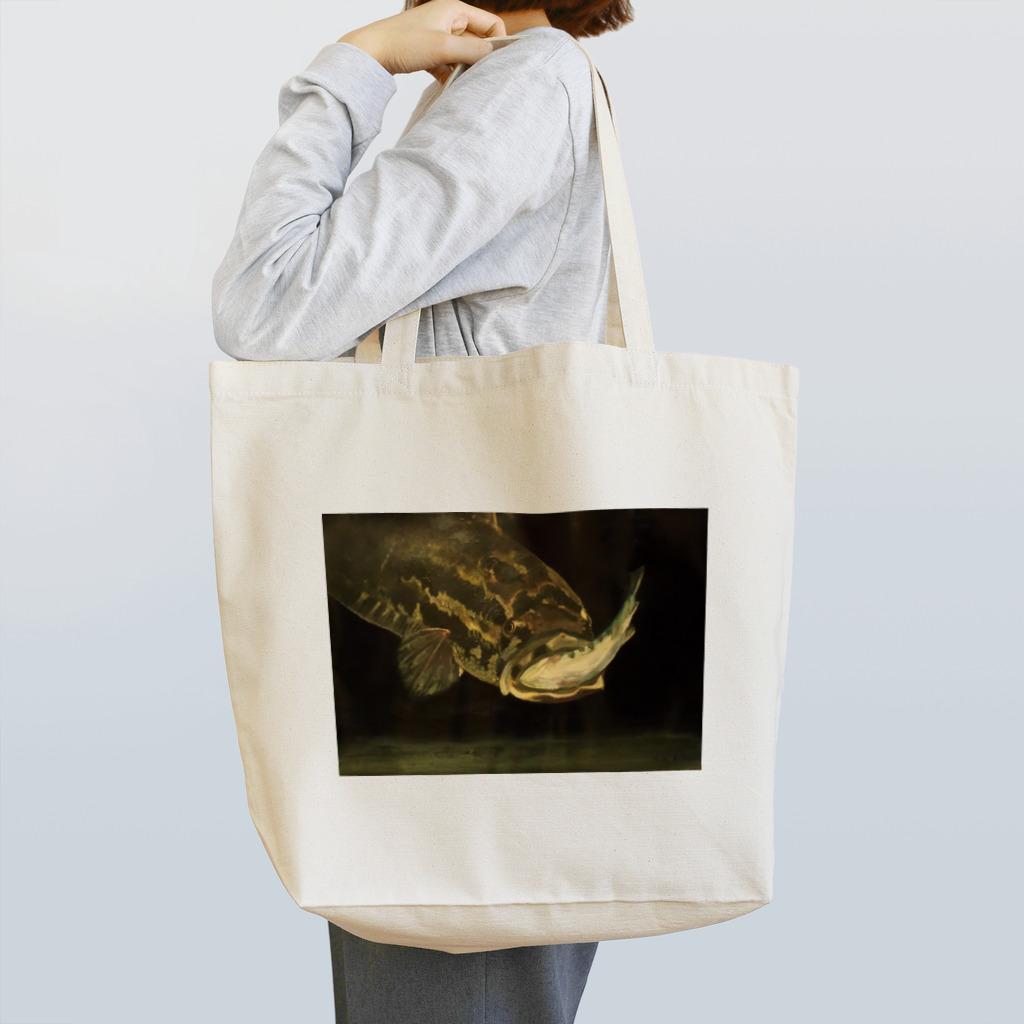 ぷらっこのシュールレアリスムな捕食するライギョ Tote Bag