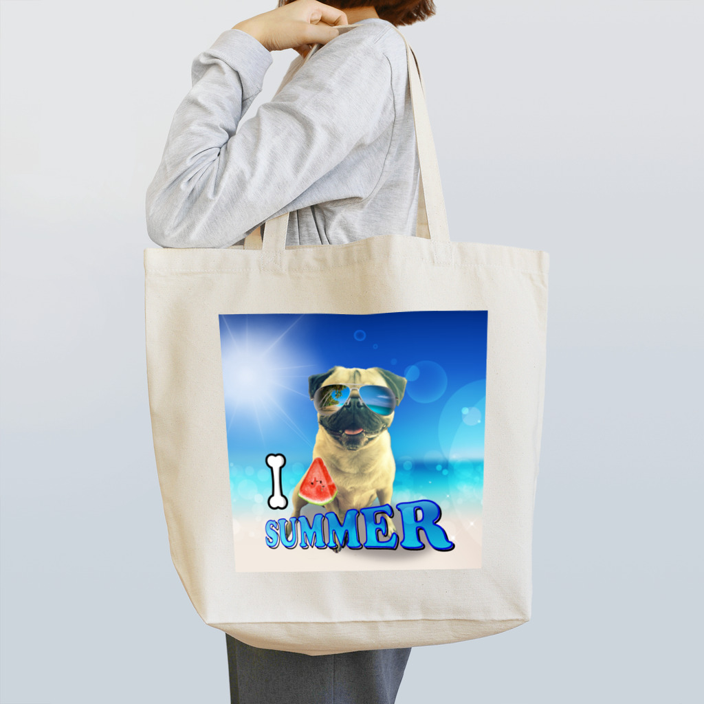 nico20190629のパグ ポコ② Tote Bag