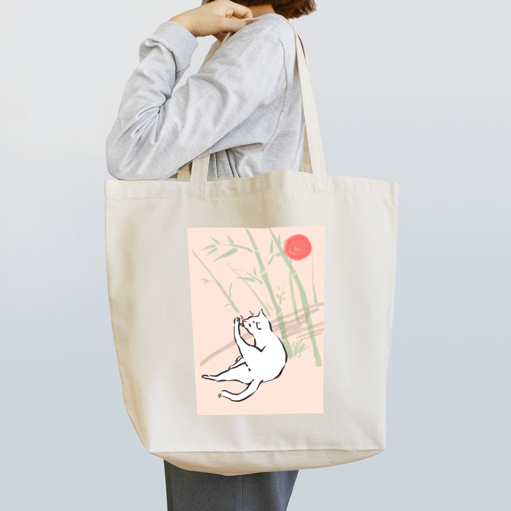 たびー。の日本画風の猫 トートバッグ
