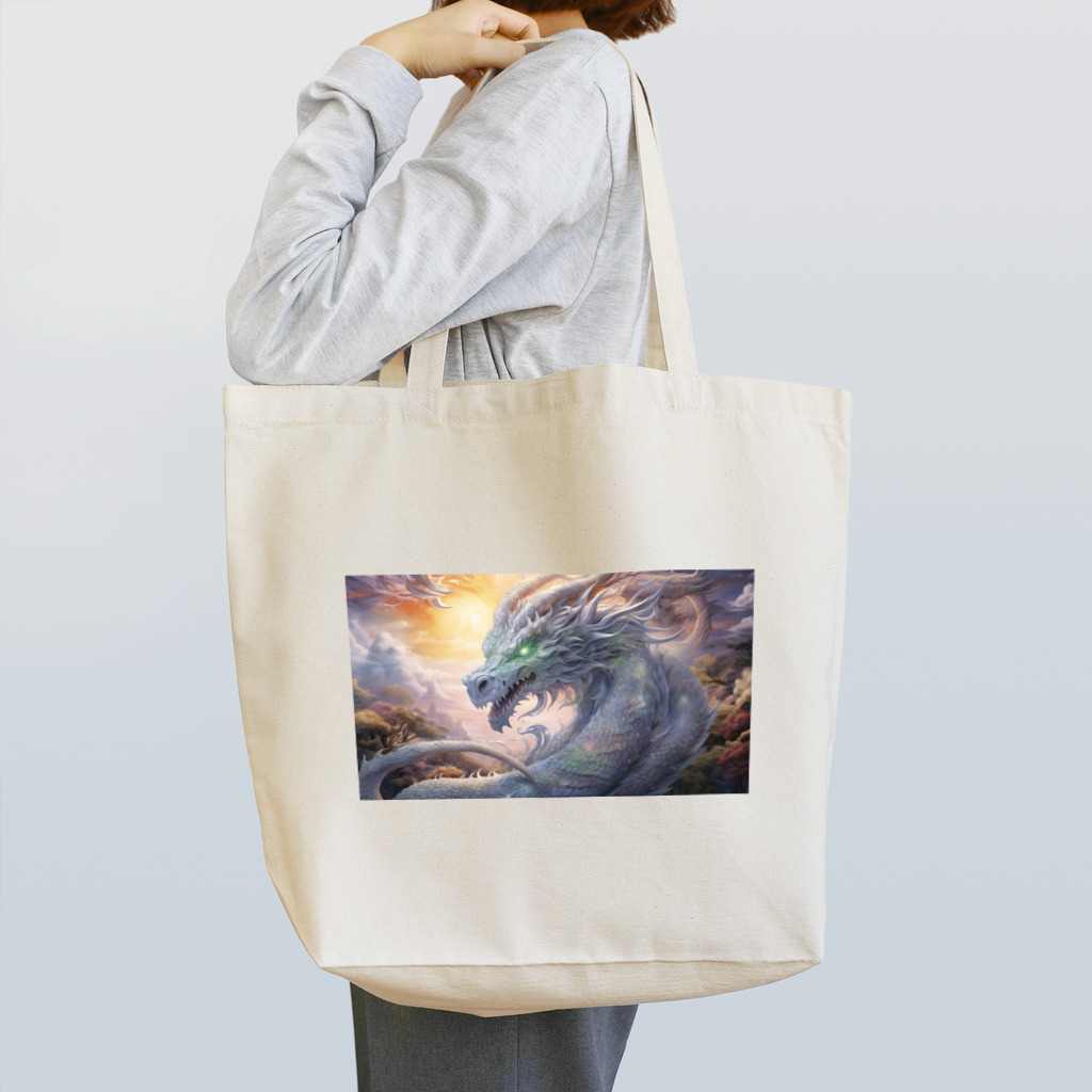 フォアネイル開運ショップの銀龍の洞察 Tote Bag