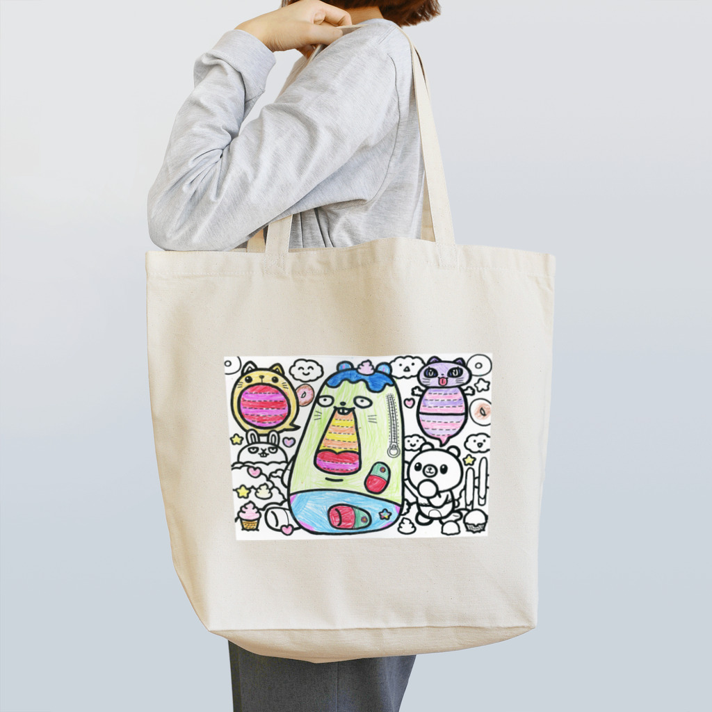 【終了】326（ナカムラミツル）ぬりえの[14:55]さやか Tote Bag