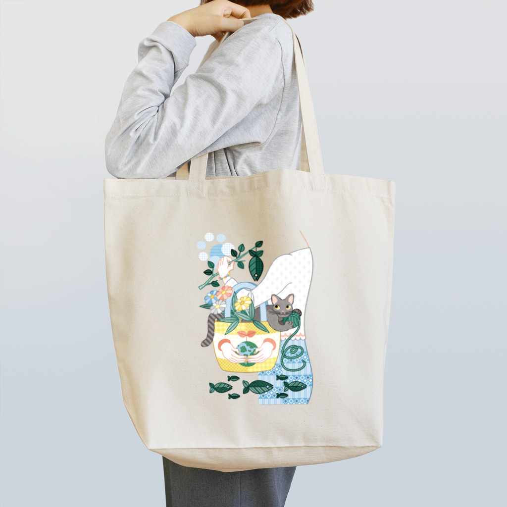 ねことりむし★CAT BIRD INSECTのＮ・ＥＣＯＢＡＧ Tote Bag