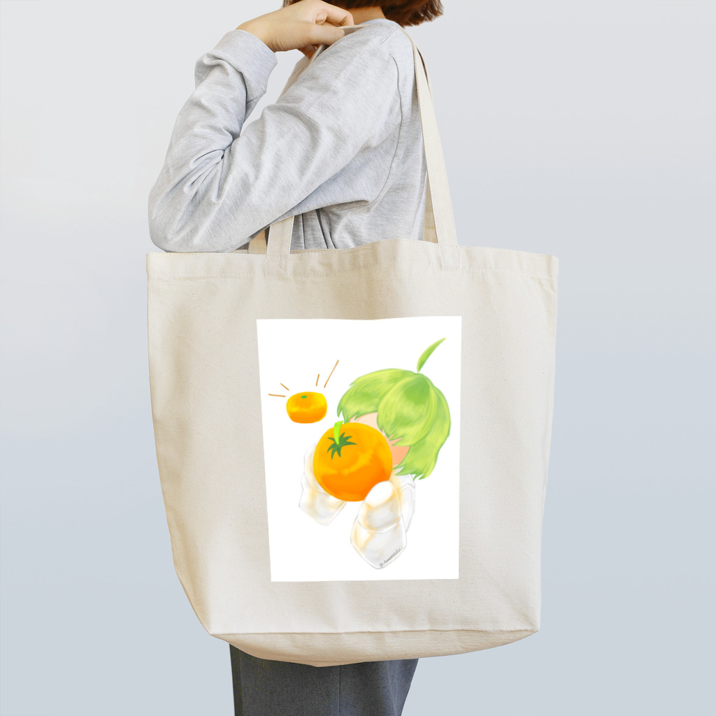 4月10日(たまねぎ)の橙トマト トートバッグ