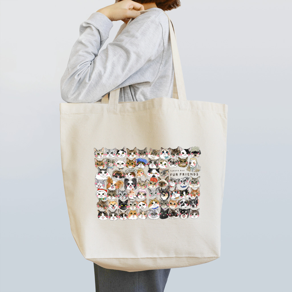 shop あこ猫犬屋のFur friends Tote Bag