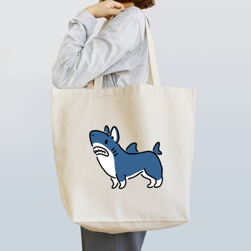 サメ わりとおもいのコーギーシャーク Tote Bag