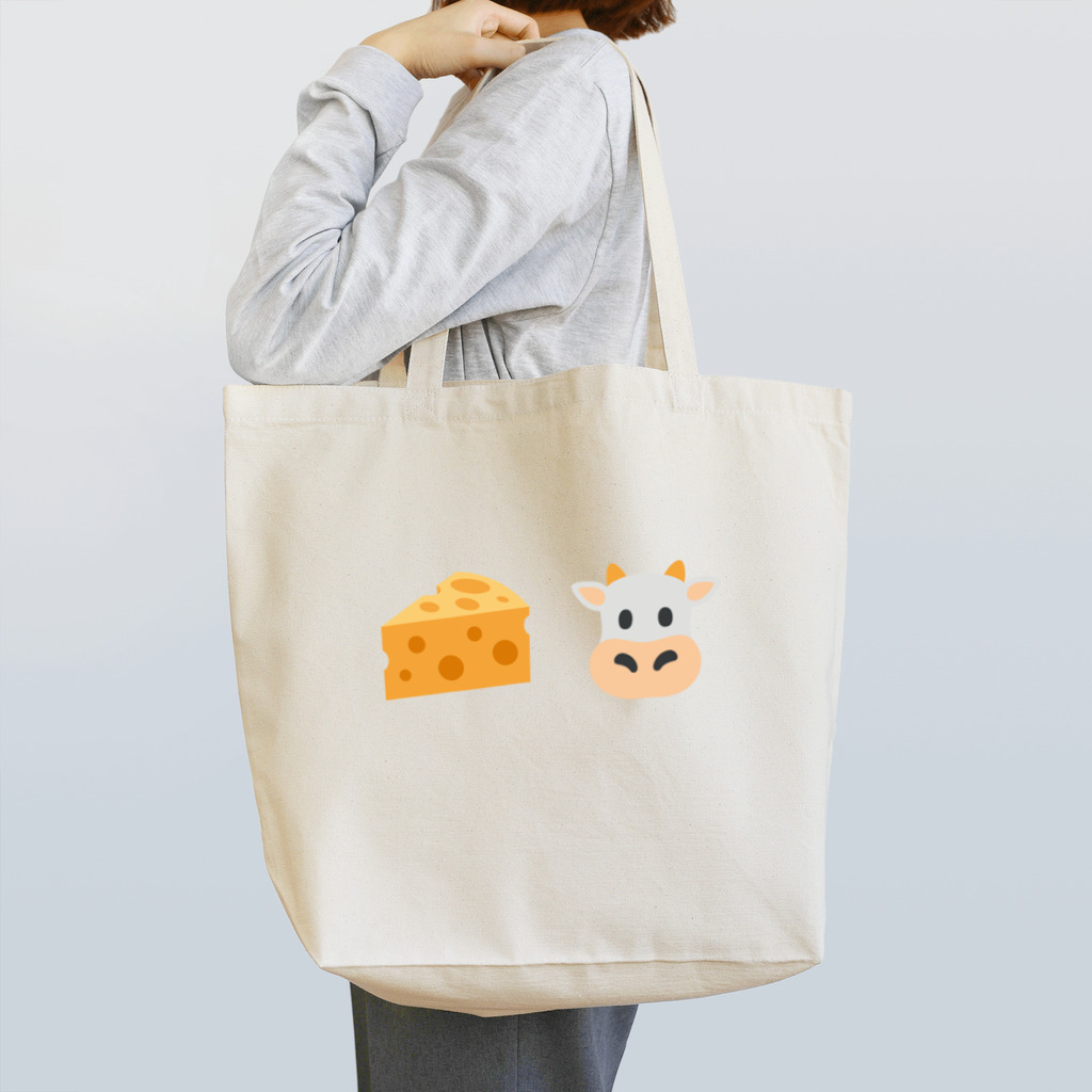 グラフィンのチー牛 ロゴ大 Tote Bag