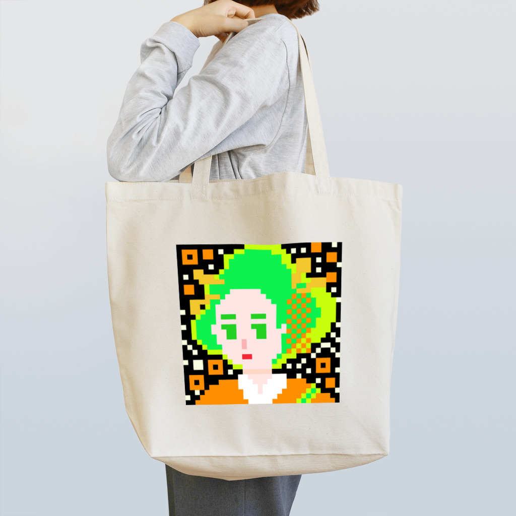 青天女AotennyoのPGC QR オレンジ Tote Bag