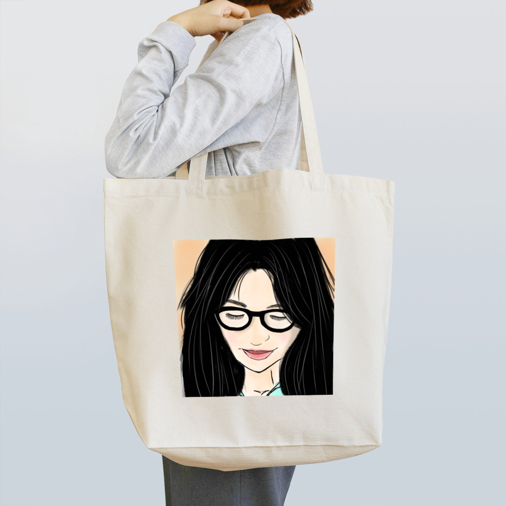 みつまめこshopのメガネ美人 Tote Bag