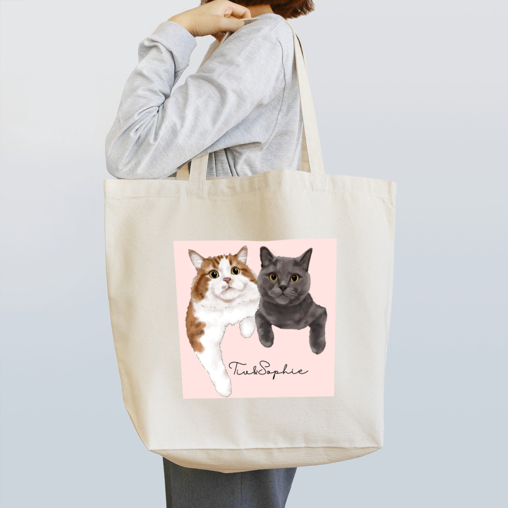 みきぞーん｜保護猫 ミッキー画伯と肉球とおともだちのsophie tiv トートバッグ