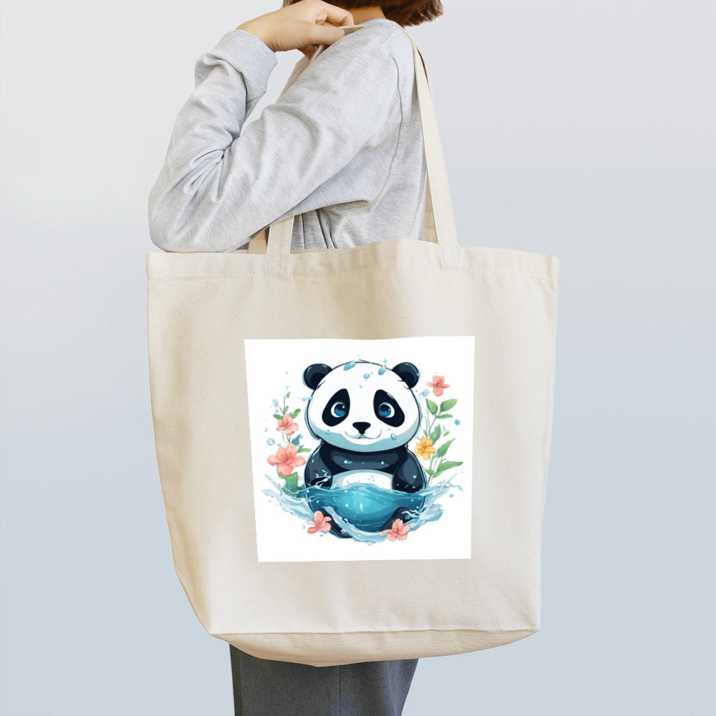waterpandaの水中のパンダ Tote Bag