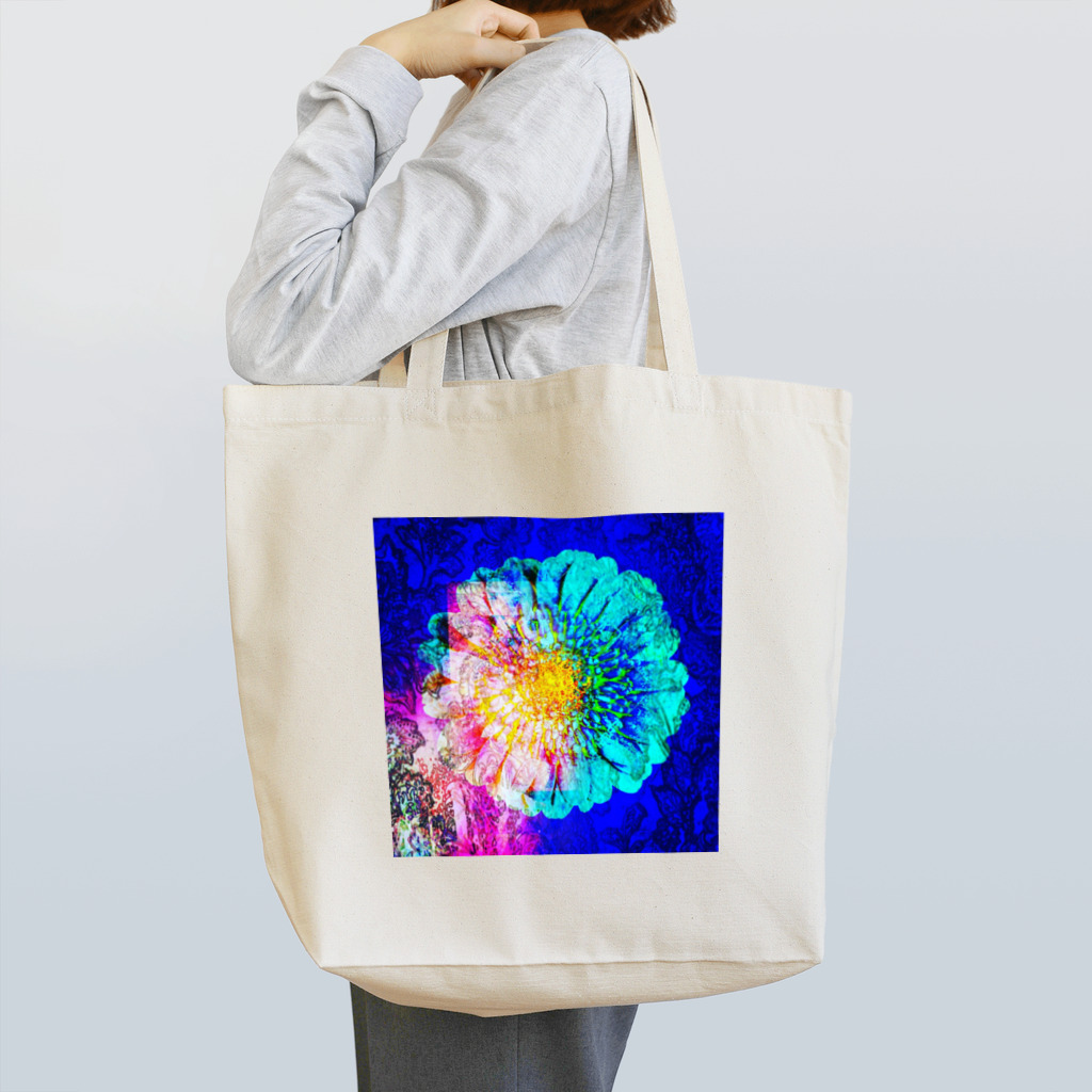 A'S WORLDのBLUEFLOWER Tote Bag