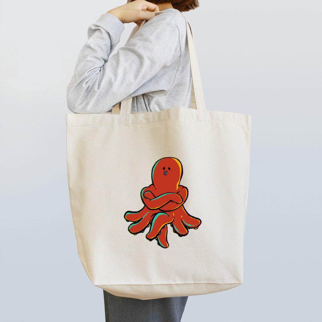 愉快レトロ雑貨屋★39太郎の威張りん坊のたこチャン Tote Bag