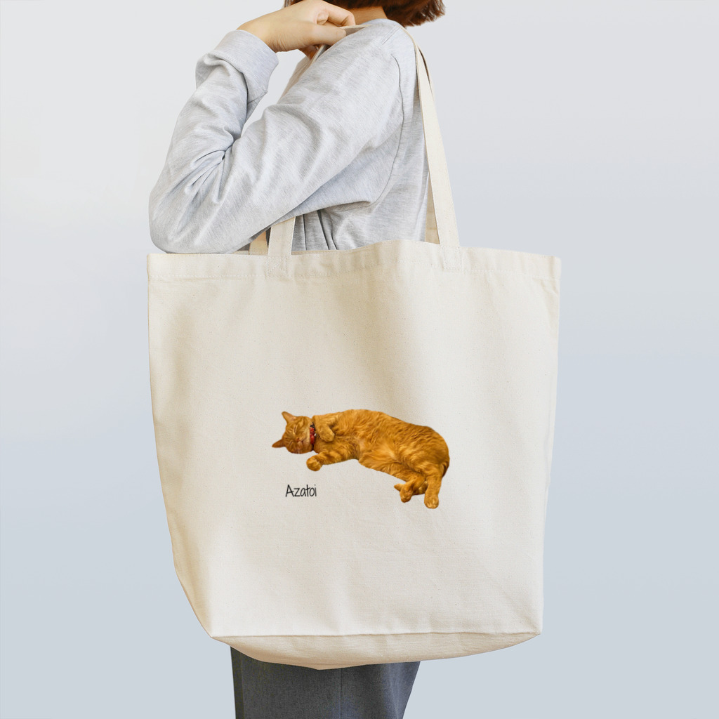 猫カフェ ぶぅたんグッズショップのあざといタビ Tote Bag