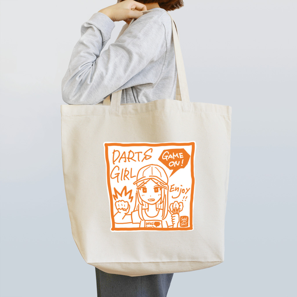 SWEET＆SPICY 【 すいすぱ 】ダーツのGAME ON!　【SPICY ORANGE】 トートバッグ