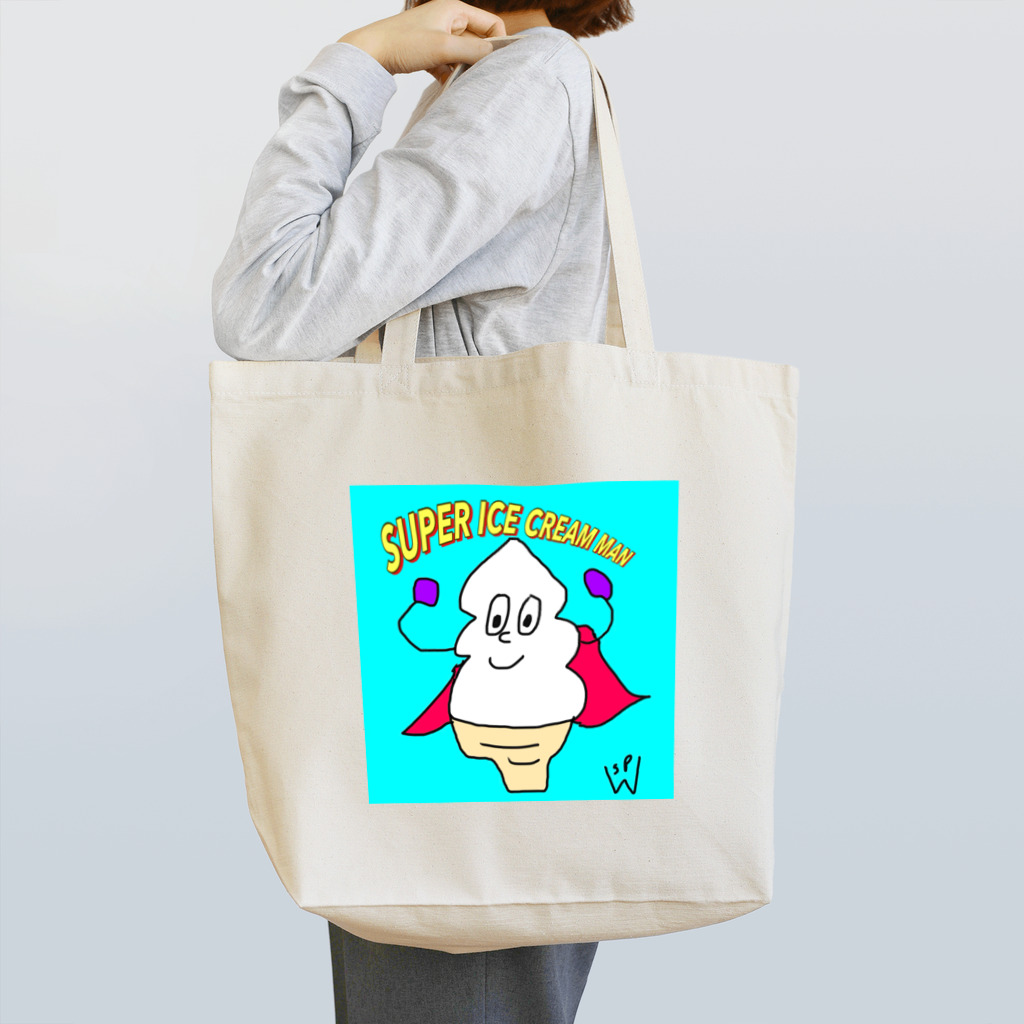 Walton’sのSUPER ICE CREAM MAN 文字入り Tote Bag