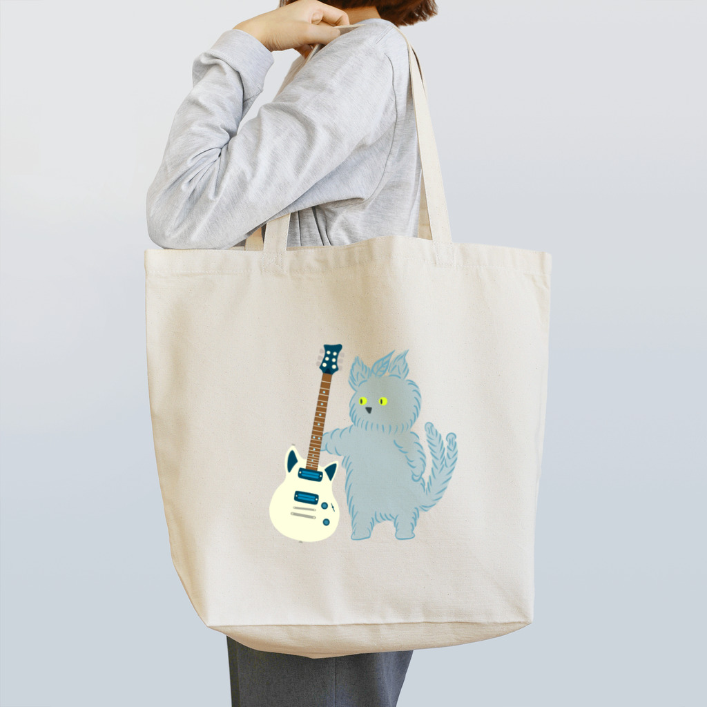 atonoatoのギターを見せる猫 Tote Bag
