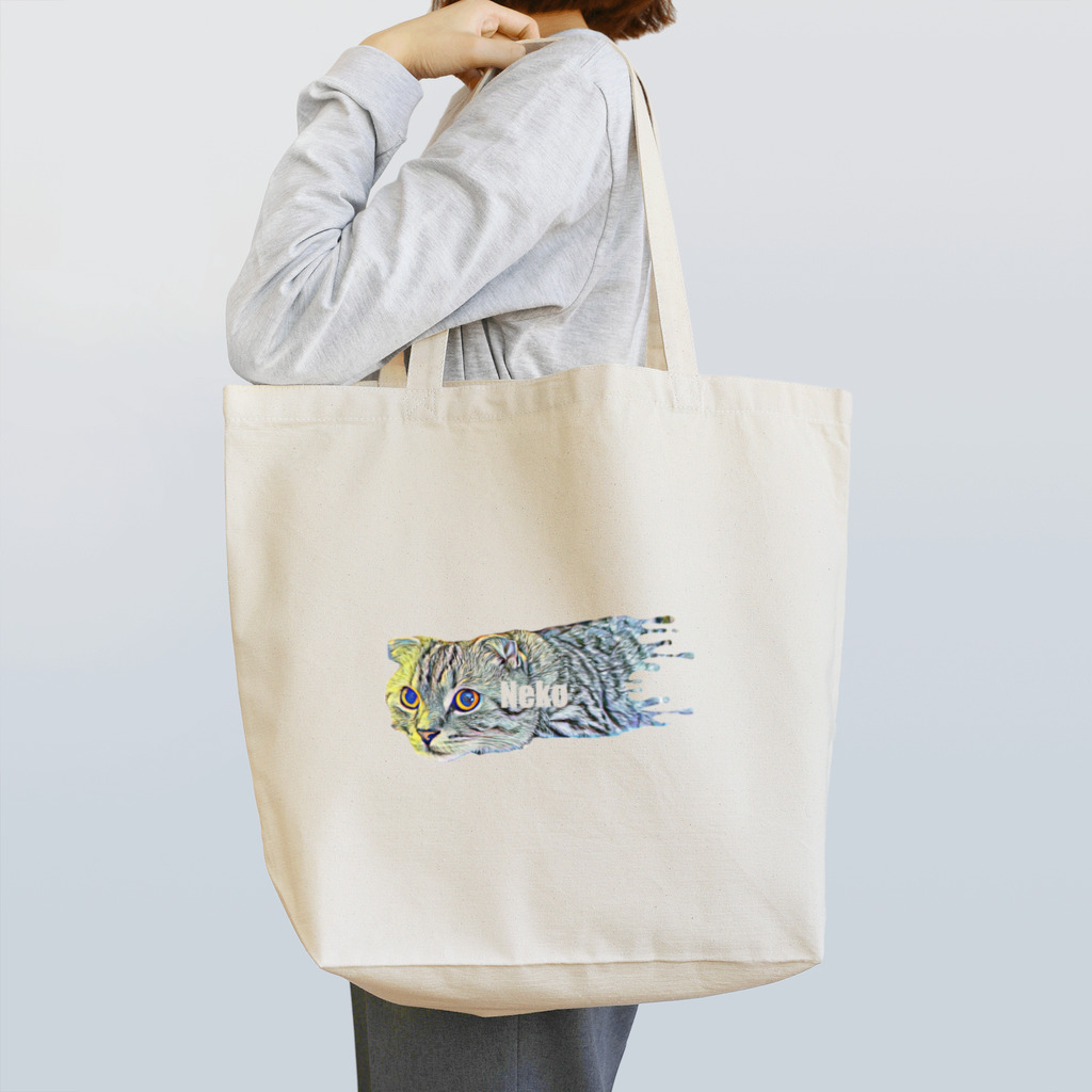 NekoのNekoデザイン スコティッシュフォールド5 猫 Tote Bag