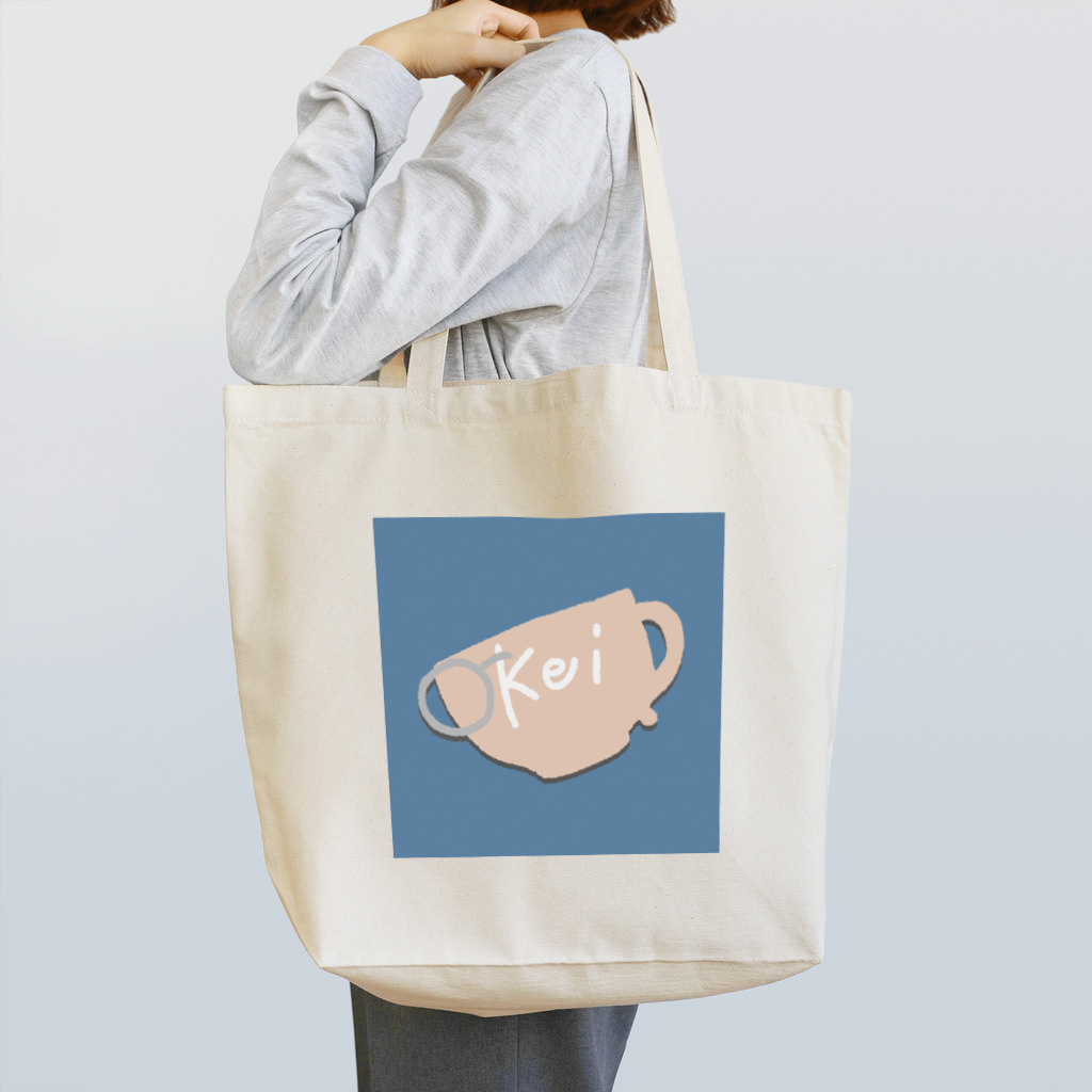 茶和口 契 ☕ 新人VtuberのKeiトートバック（青×選択色） トートバッグ