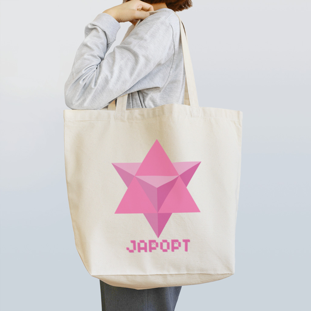 coolbeats🐝💓のJAPOPT-Star-shaped double regular tetrahedron Merkaba トートバッグ