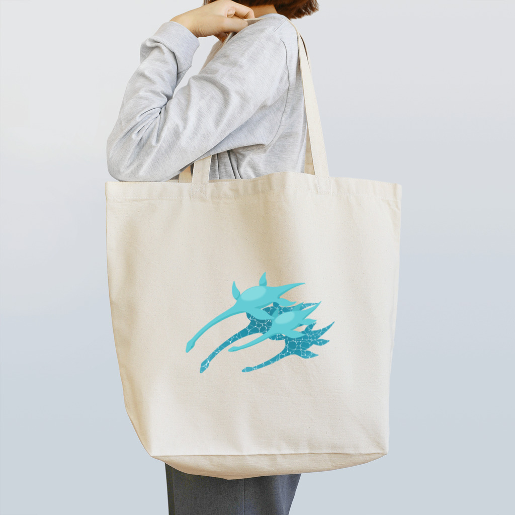 ひぐのエラスモサウルスの親子 Tote Bag