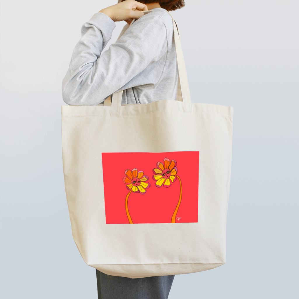 039chanのオンナノコの039chan×顔花　コラボ Tote Bag